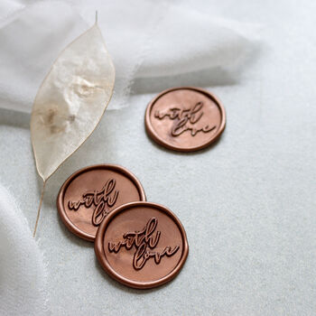 Self Adhesive 'With Love' Wax Seals, 5 of 12