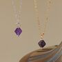 Aurora Rhombus Amethyst Necklace, thumbnail 1 of 9