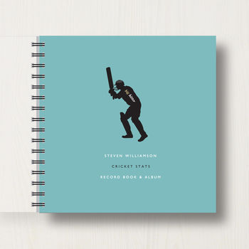 Personalised Cricket Lover's Memory Book Or Album, 8 of 11