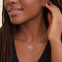 Personalised Sterling Silver And Rose Gold Tree Of Life Heart Pendant Necklace, thumbnail 2 of 9