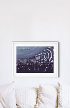 Creamfields Festival Travel Poster Art Print, 2 of 8