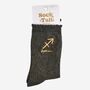 Women's Glitter Socks Black Gold Zodiac Sagittarius, thumbnail 5 of 5