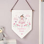 Personalised Fairy Princess Wall Art Banner For Girl, thumbnail 1 of 3