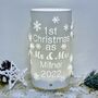 Personalised First Christmas As Mr And Mrs LED Light, thumbnail 1 of 7
