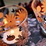 Floral Pumpkin Hand Painted Candle Holders, thumbnail 2 of 6