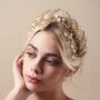 Wedding Tiara With Ivory Crystals And Flowers Coraline, thumbnail 10 of 11
