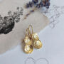 Sweet Daisy Dangling Earrings Gold Plated, thumbnail 1 of 9