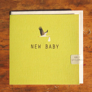 Gold Foiled New Baby Card, 4 of 5