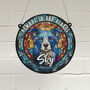 Border Collie Memorial Suncatcher, thumbnail 1 of 6