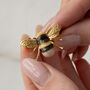 Gold Honey Bee Brooch, thumbnail 1 of 8