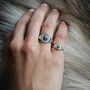 Mini Wolf Signet Ring, thumbnail 2 of 7