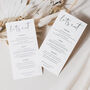 Wedding Menu Minimalistic 'Let's Eat', thumbnail 2 of 6