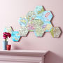 Custom Map Location Hexagon Collectible Wall Block Art, thumbnail 8 of 12