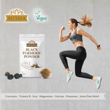 Ausha Black Turmeric Powder 100g For Wellness Energy, 2 of 5