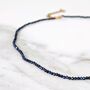 Lapis Lazuli Gemstone Beaded Necklace, thumbnail 3 of 5
