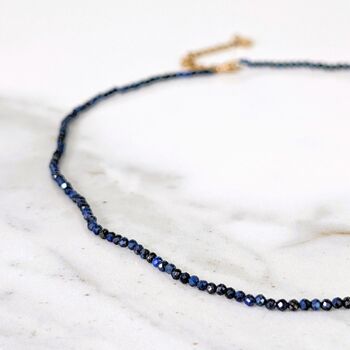 Lapis Lazuli Gemstone Beaded Necklace, 3 of 5