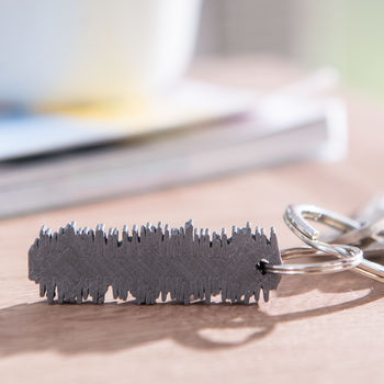 Limited Edition Favourite Song Sound Wave Keyring, 4 of 11