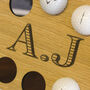 Personalised Initials Golf Ball Collector Wall Art, thumbnail 4 of 4