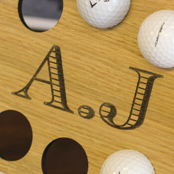Personalised Initials Golf Ball Collector Wall Art, 4 of 4