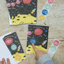 Personalised Space Invitations With Sticker Activity, thumbnail 2 of 3
