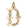 Gothic Initial Pendant, thumbnail 4 of 12