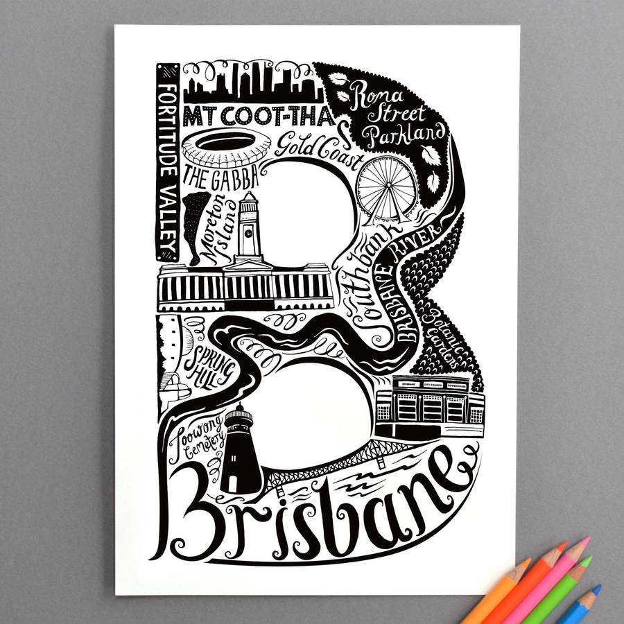 Brisbane Print By Lucy Loves This