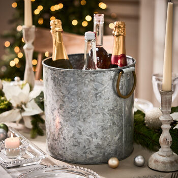 Gold Banded Standing Ice Bucket, 4 of 6