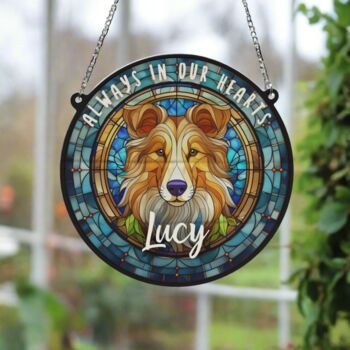 Rough Collie Memorial Suncatcher, 3 of 6