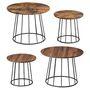 Set Of Two Modern Round Coffee Tables Steel Frame, thumbnail 8 of 8