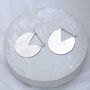Sterling Silver Stolen Slice Drop Earrings, thumbnail 2 of 8