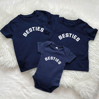 Besties Three Siblings Three T Shirt Set, 5 of 5