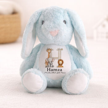 Personalised Safari Birthday Bunny Plush Toy, 3 of 5