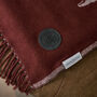 Stag Mulberry Faux Cashmere Throw 140x180, thumbnail 4 of 5