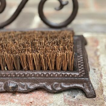 The Durweston Vintage Swirl Cast Iron Boot Brush, 6 of 6