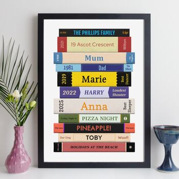 Personalised Family Gift Books Print, 6 of 10