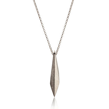 Reversible Silver Shard Necklace, 2 of 4