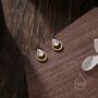 Moonstone Droplet Stud Earrings In Sterling Silver, thumbnail 6 of 11