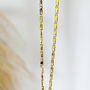 'It Is What It Is' Gold Plated Daisy Lariat Necklace, thumbnail 3 of 9