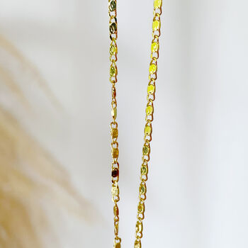 'It Is What It Is' Gold Plated Daisy Lariat Necklace, 3 of 9
