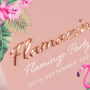 Tropical Flamingo Birthday Party 3D Acrylic Welcome Sign, thumbnail 3 of 5