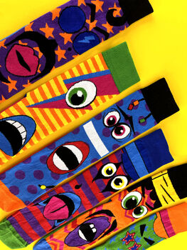 United Oddsocks Funk Head Men's Gift Box Set, 3 of 4