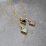 Stone Triangle Necklace, thumbnail 1 of 2