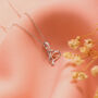 Dentist Tooth Heart Necklace Sterling Silver Personalised, thumbnail 3 of 7