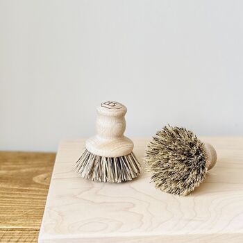 Handcrafted Bristle Pot Brush, 2 of 3