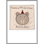 Personalised Bear Christmas Card For Him, Dad, Grandad, thumbnail 3 of 12