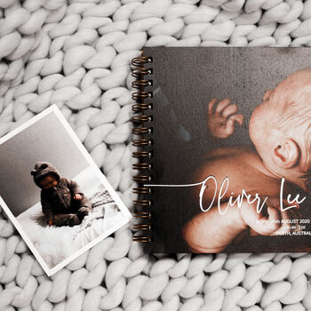 Personalised New Baby Photo Album Scrapbook, 8 of 8