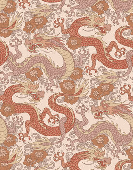 Intricate Dragon Design Wallpaper, 2 of 4