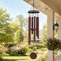 Custom 35 Inch Bronze Wind Chime For Wedding, Memorial, Retirement Gift, thumbnail 11 of 12