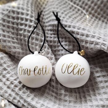 Personalised Christmas Bauble. Christmas Decorations, 5 of 8