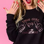 This Girl Loves Christmas Jumper Option To Personalise, thumbnail 2 of 4